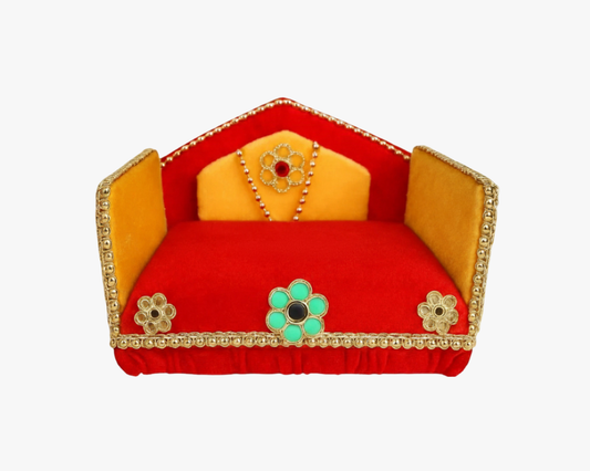 Thakur Ji Red Color Sinhasan for Pooja Mandir Lordkart