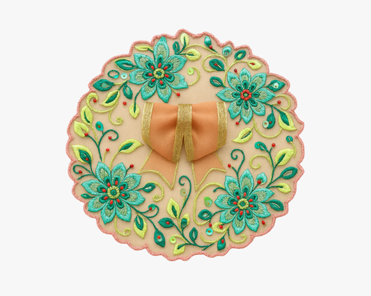 Floral and Lace Decorative Dress for Laddu Gopal ji