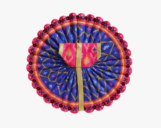 Lace Decorated Blue Laddu Gopal Summer Dress