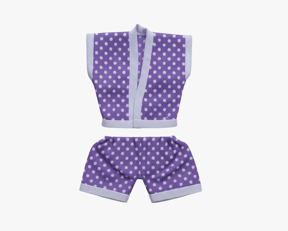Purple Cotton Summer Night Suit for Laddu Gopal