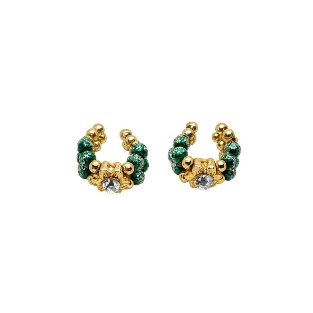 Heavy Designer Green Jarkan Kangan for Laddu Gopal, Size 0 to 6