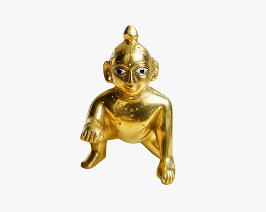 Brass Laddu Gopal Murti Statue for Home Lordkart