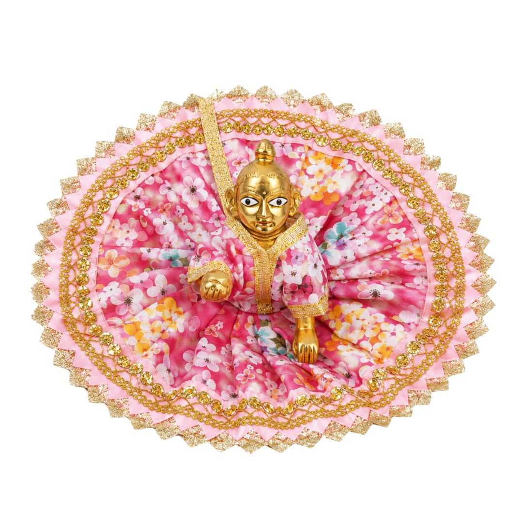 Beautiful Pink Floral Print Bal Gopal Cotton Summer Dress