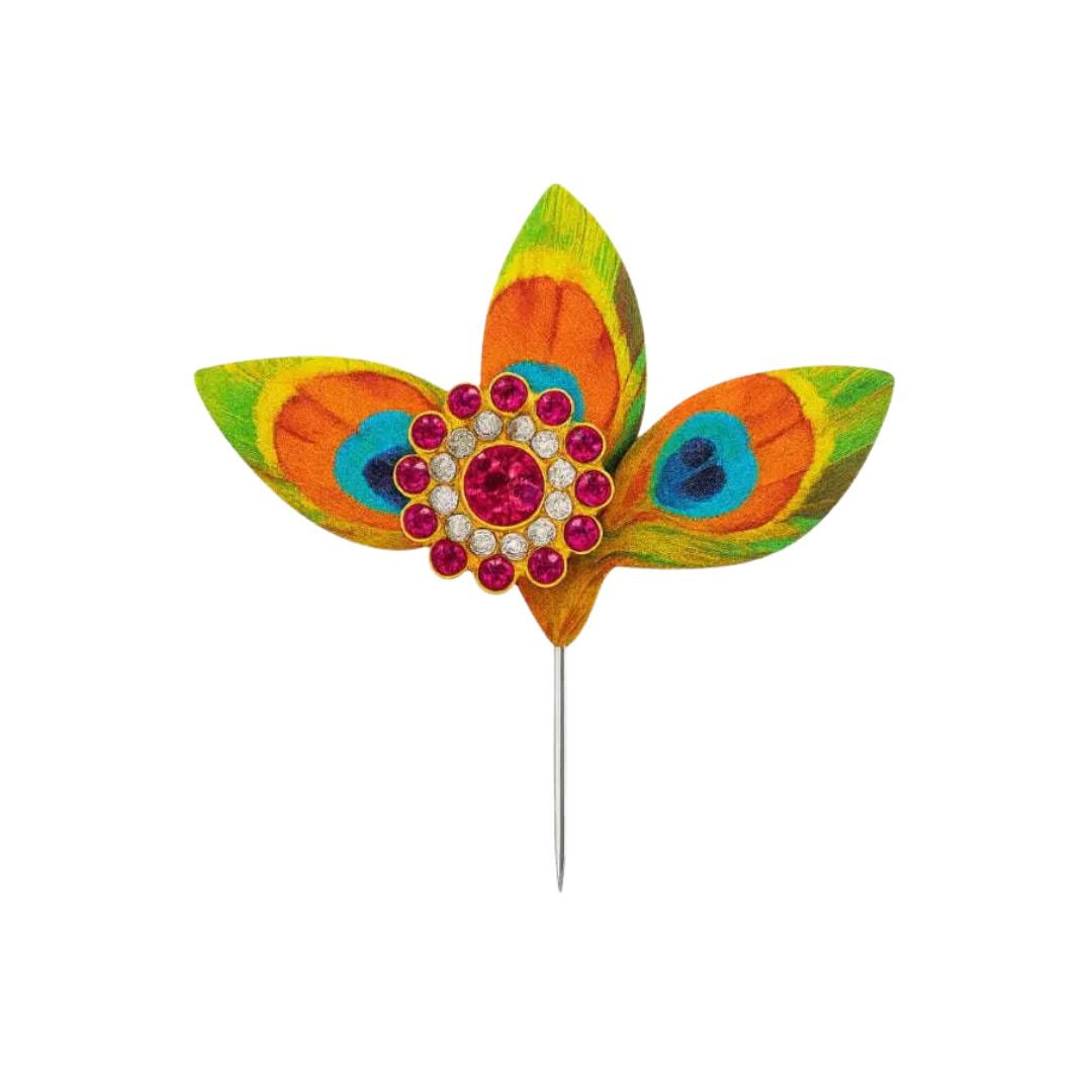 Elegant Peacock Feather Design Kalangi for kanha ji