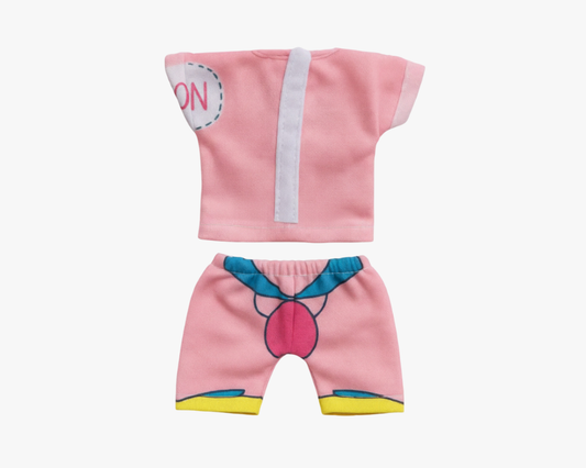 Beautiful Printed Pink Cotton Night Dress for Kanha Ji Lordkart