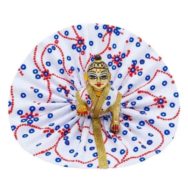 Laddu Gopal Cotton Red Dress for Summer - Lordkart