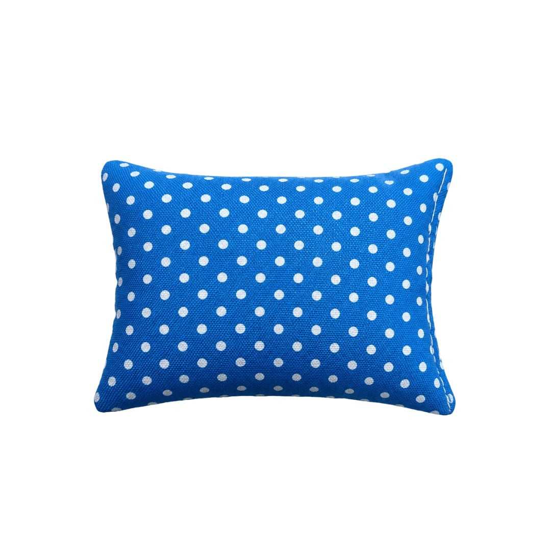 Blue Polka Dot Laddu Gopal Pillow - Soft Decorative Kanha Ji Pillow