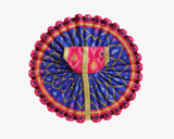 Lace Decorated Blue Laddu Gopal Summer Dress Lordkart