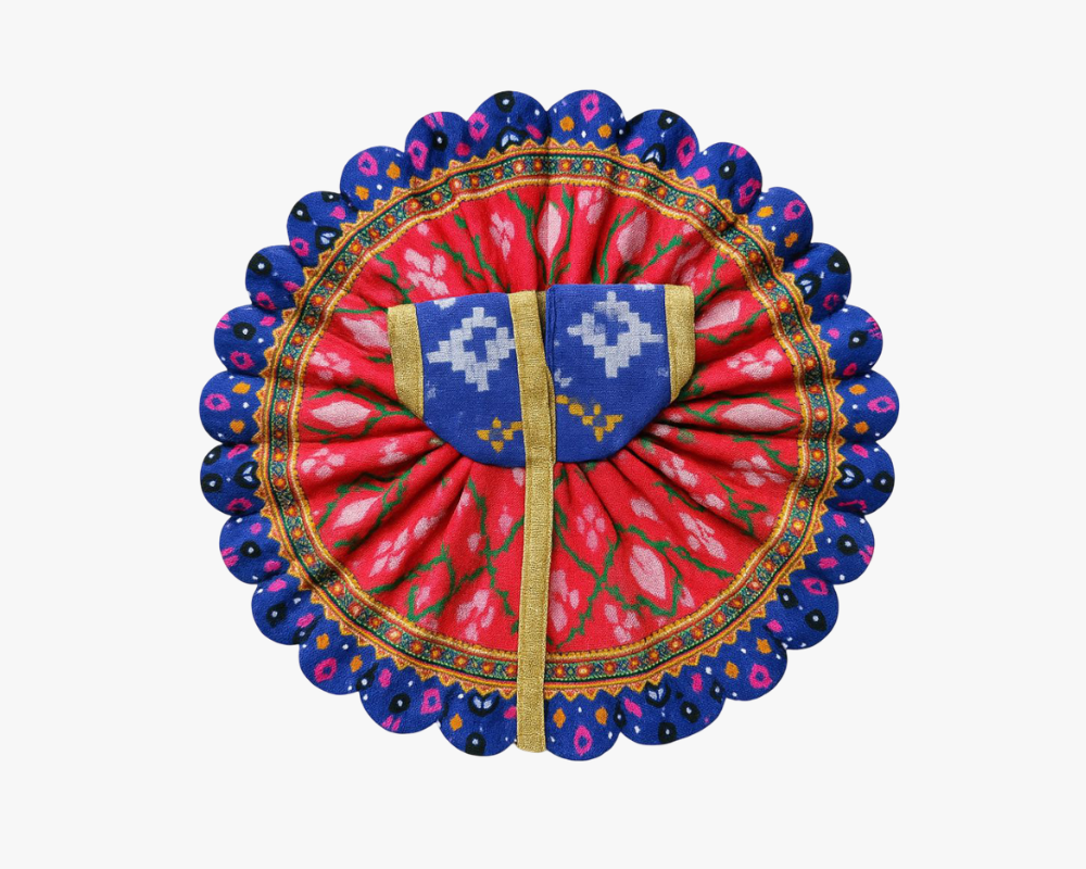 Lace Decorated Pink Laddu Gopal Designer Dress Lordkart