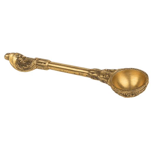 Premium Brass Uddharane Panchapatra Spoon Set