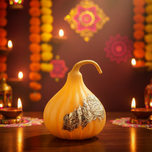 Luxury Modak Candle with Silver Coating – Festive & Spiritual Décor