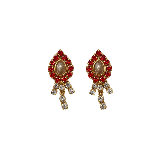 Designer Jarkan Earrings for Laddu Gopal Size 0-6 - Premium Thakurji Shringar
