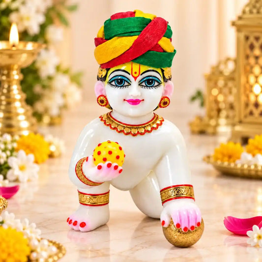 Colorful Handcrafted Pagdi for Laddu Gopal