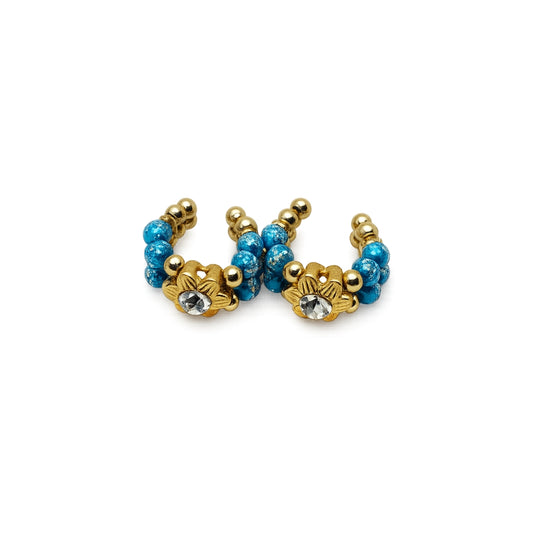 Heavy Designer Blue Jarkan Kangan for Laddu Gopal Ji (Size 0-6)