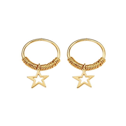 Premium Designer Golden Earrings for Laddu Gopal Shringar (Size 0-6)