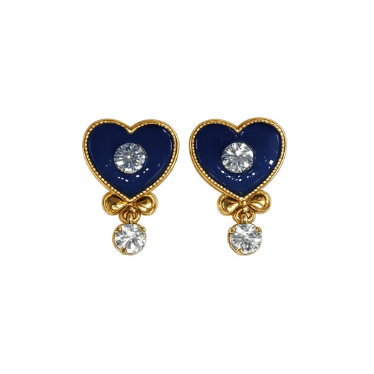 Premium Designer Blue Jarkan Stone Laddu Gopal Earring (Size 0-6)
