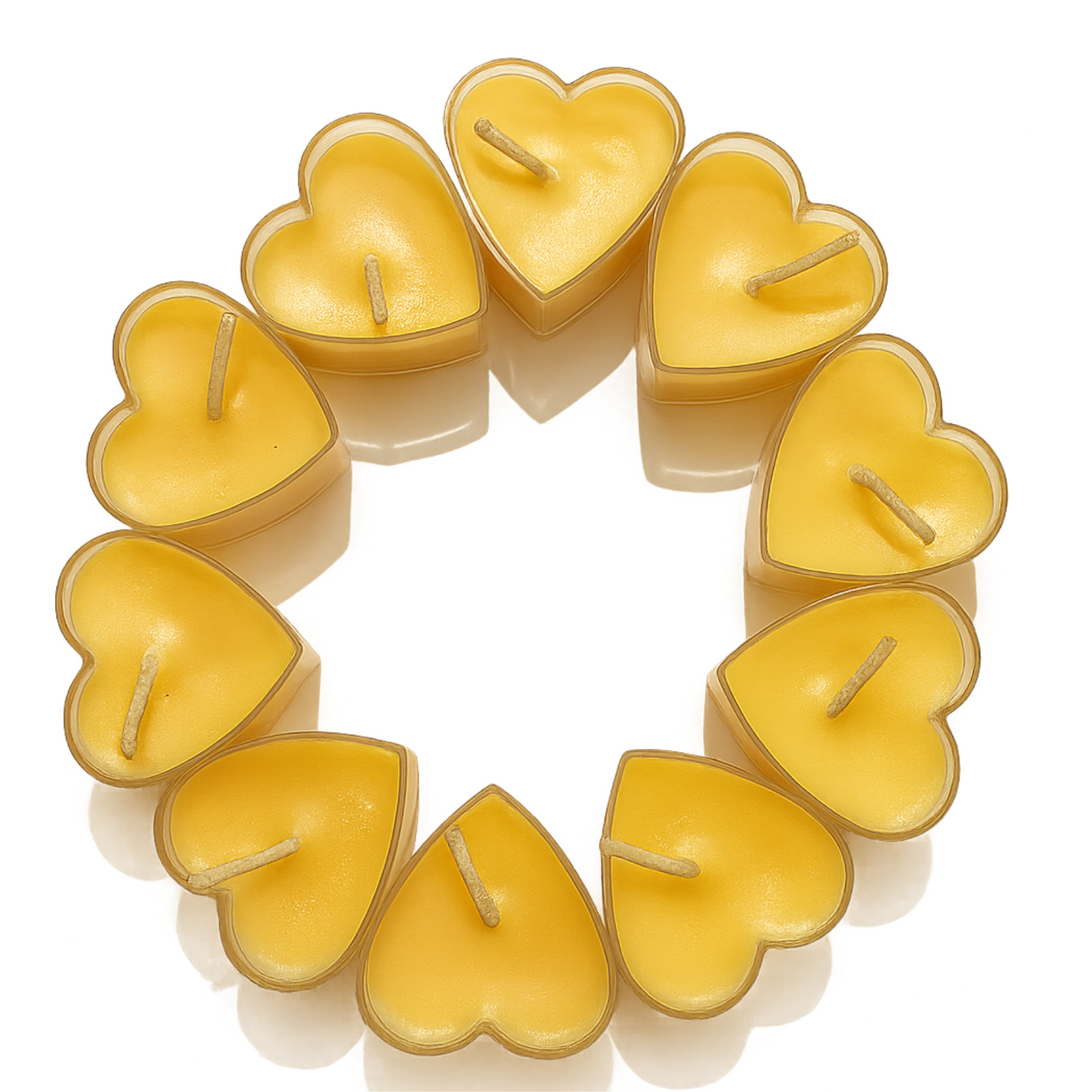 Heart Shaped Beeswax Candle – Natural, Long-Lasting, Romantic Gift