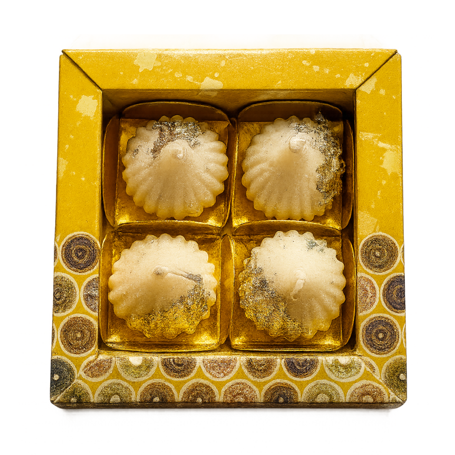Luxury Modak Candle with Silver Coating – Festive & Spiritual Décor