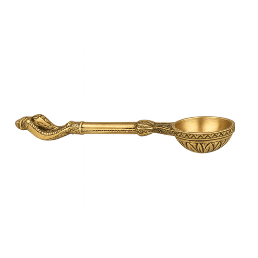 Premium Brass Uddharane Panchapatra Spoon Set