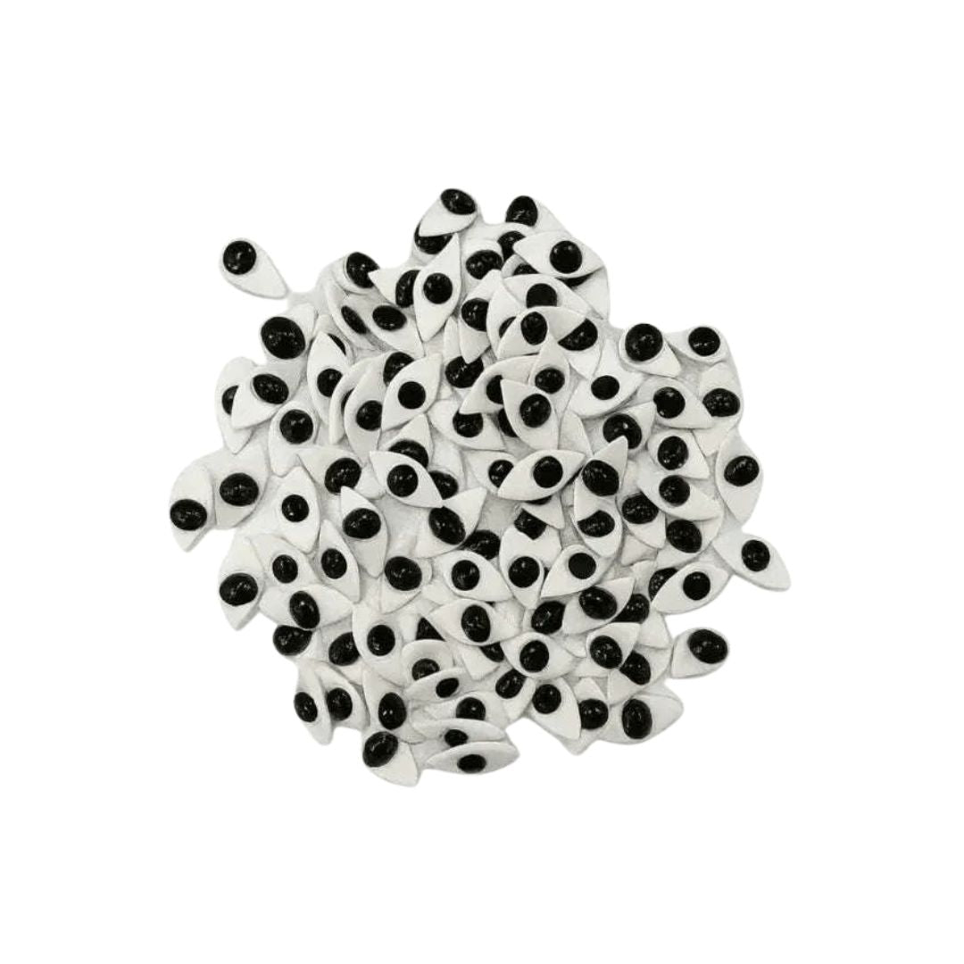 Premium Black & White Idol Eyes Pair for Laddu Gopal