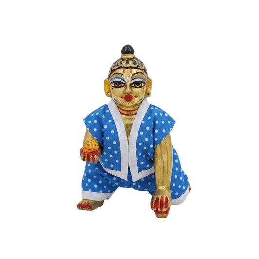 Blue Color Cotton Night Suit for Laddu Gopal