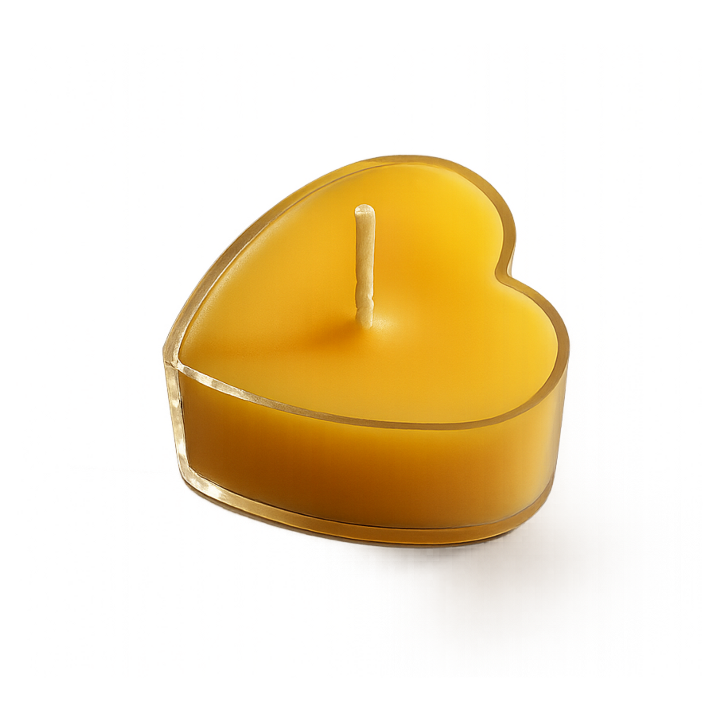 Heart Shaped Beeswax Candle – Natural, Long-Lasting, Romantic Gift