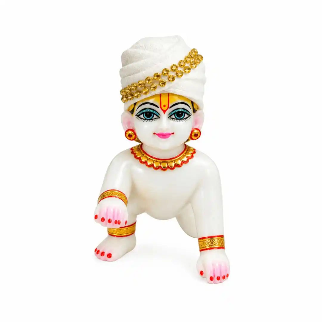 Designer Kanha Ji Turban with Golden Lace