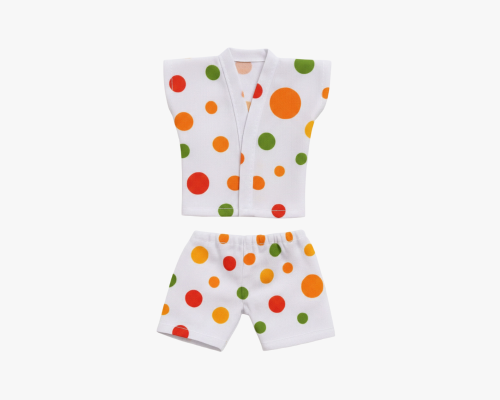 Dot Printed Cotton Night Dress for Ladoo Gopal Lordkart