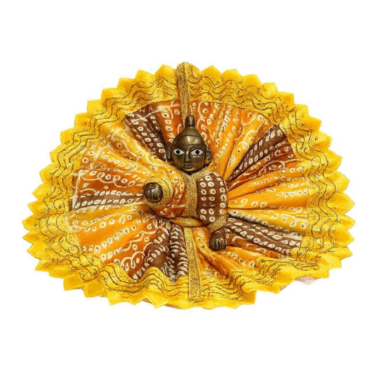 Mustard Yellow Laddu Gopal Summer Dress Traditional Krishna Poshak