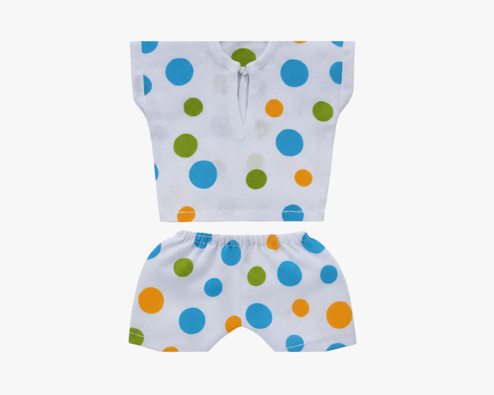 Multicolor Printed Cotton Night Suit for Laddu Gopal Lordkart