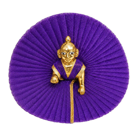 Royal Dark Purple Laddu Gopal Summer Net Dress