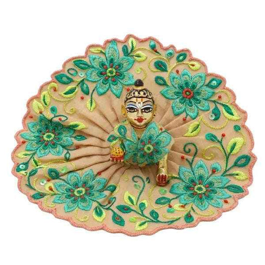 Floral and Lace Decorative Dress for Laddu Gopal ji