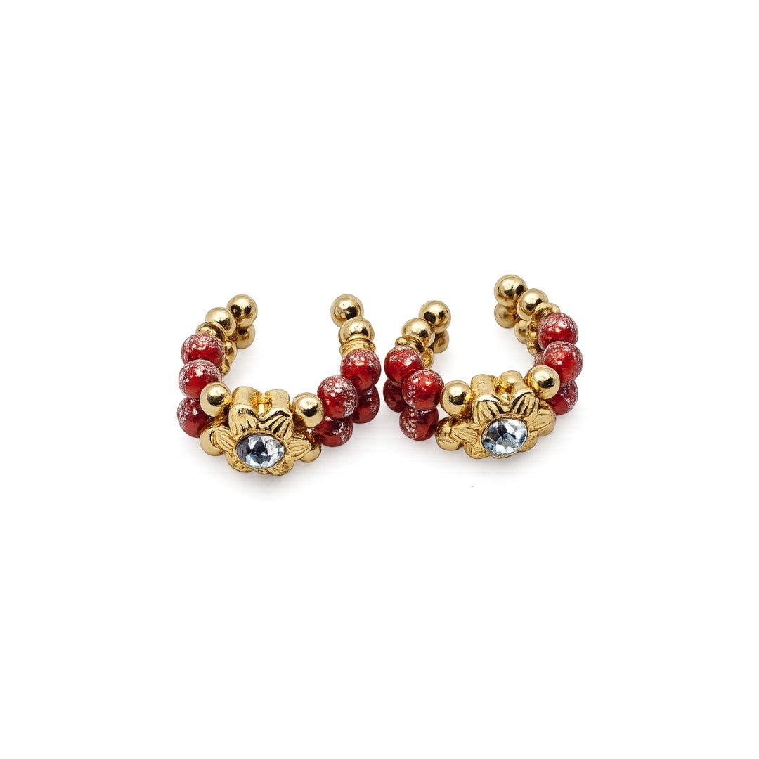 Heavy Designer Red Jarkan Kangan for Laddu Gopal, Size 0 to 6 - Lordkart