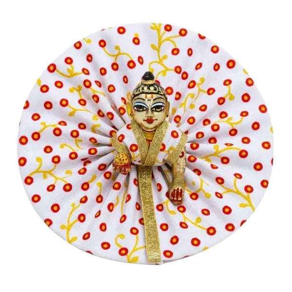 Laddu Gopal Cotton Yellow Summer Dress - Lordkart