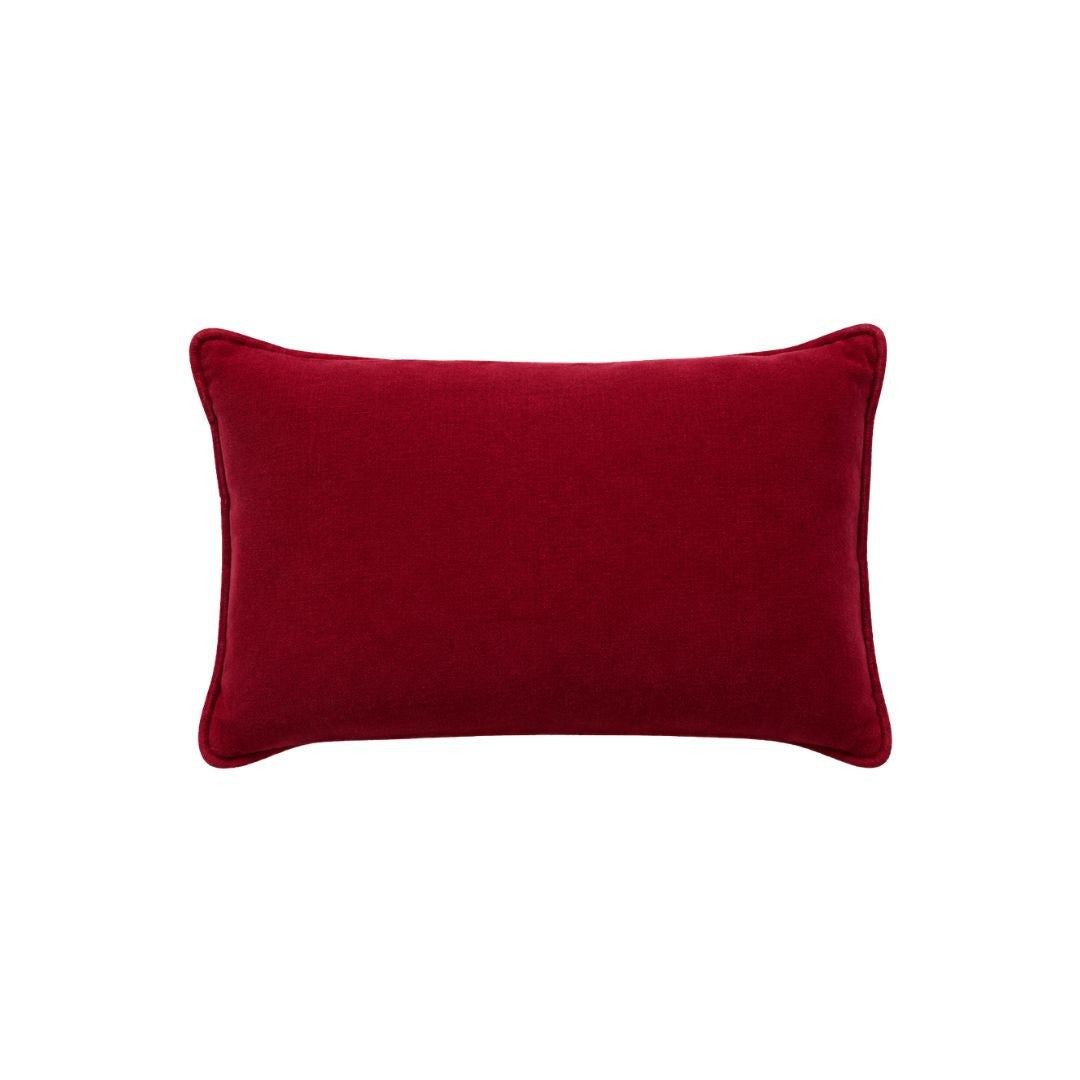 Premium Fabric Maroon Velvet Laddu Gopal Soft Pillow