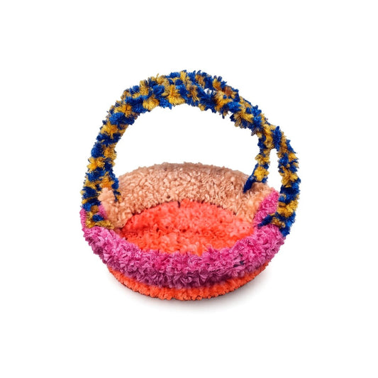 Multicolor Laddu Gopal Ji Basket with Soft Fur Finish - Lordkart