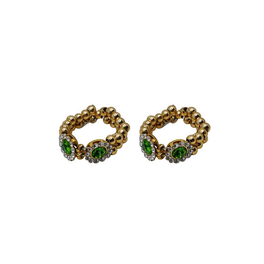 Premium Golden Beads & Green Jarkan Kangan for Laddu Gopal (Size 0-6) - Lordkart