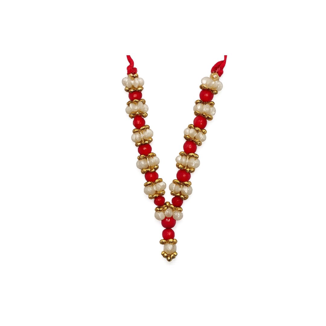 Premium Laddu Gopal Shringar Mala with Handcrafted Golden Bead Work - Lordkart