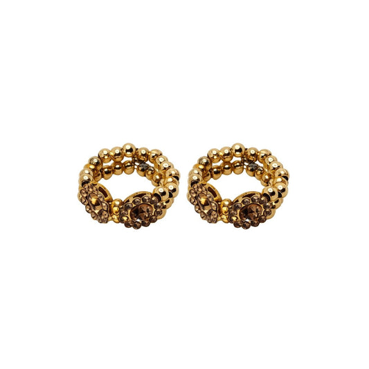 Premium Orange Jarkan & Golden Beads Laddu Gopal Kangan (Size 0-6) - Lordkart