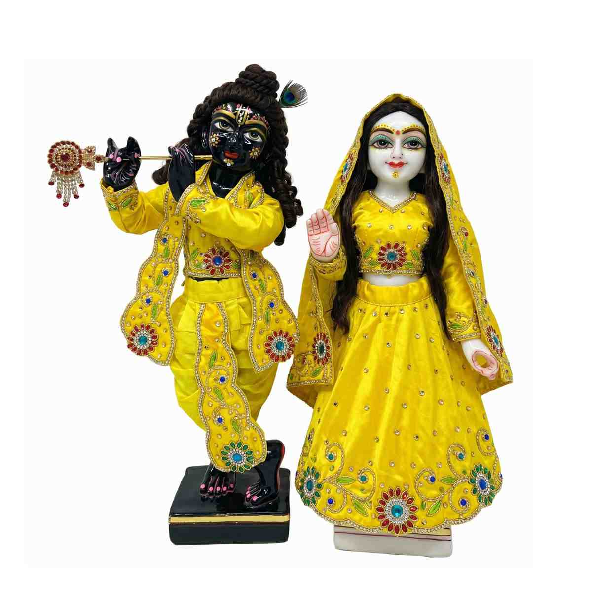 Summer Premium Cotton Dress for Radha Krishna - Lordkart