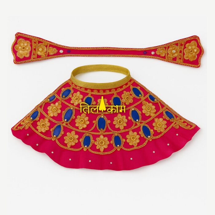Red Color Navratri Special Maa Durga Lehenga Chunri with Patka