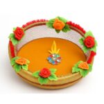 Decorative Yellow Tokri For Laddu Gopal