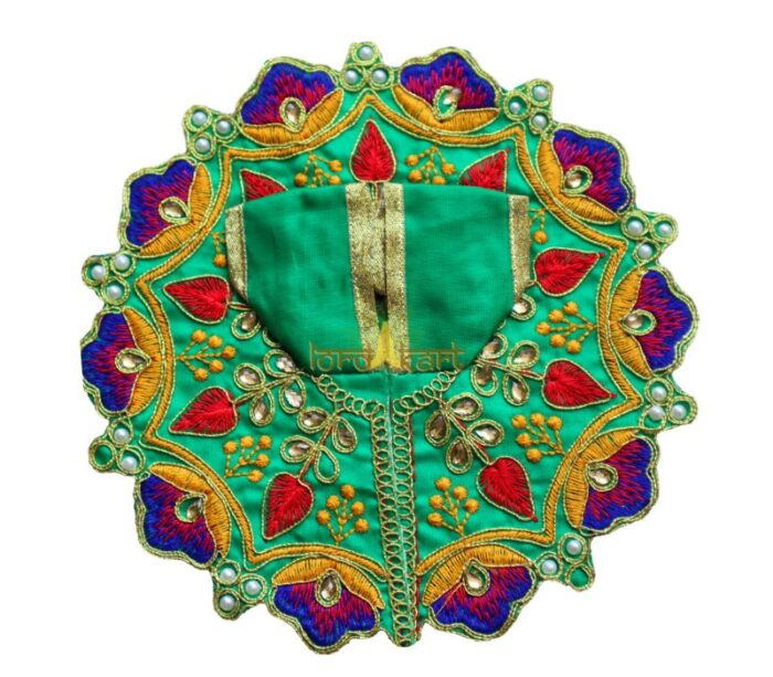 Krishna Janmashtami Fancy Kanha ji Poshak Green Color for Laddu Gopal