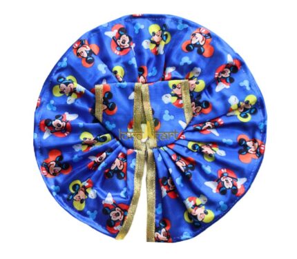 Mickey Mouse Printed Blue Color Silk Summer Poshak For Bal Gopal