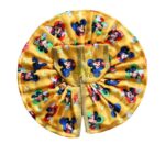 Mickey Mouse Printed Yellow Color Silk Summer Poshak For Bal Gopal