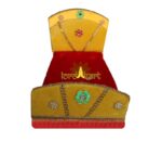 Beautiful Yellow and Red Velvet Bed for Laddu Gopal Ji for Janmashtmi