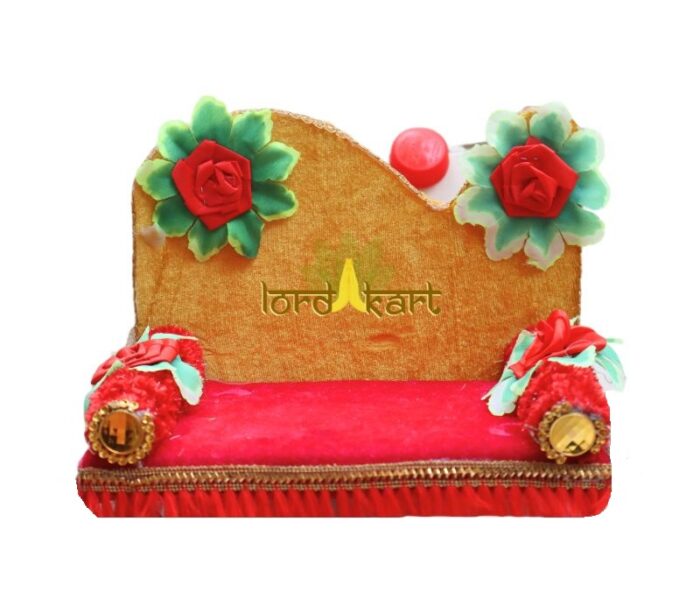 Bal Gopal Yellow Sinhasan for Pooja Mandir Krishna Decorative Showpiece