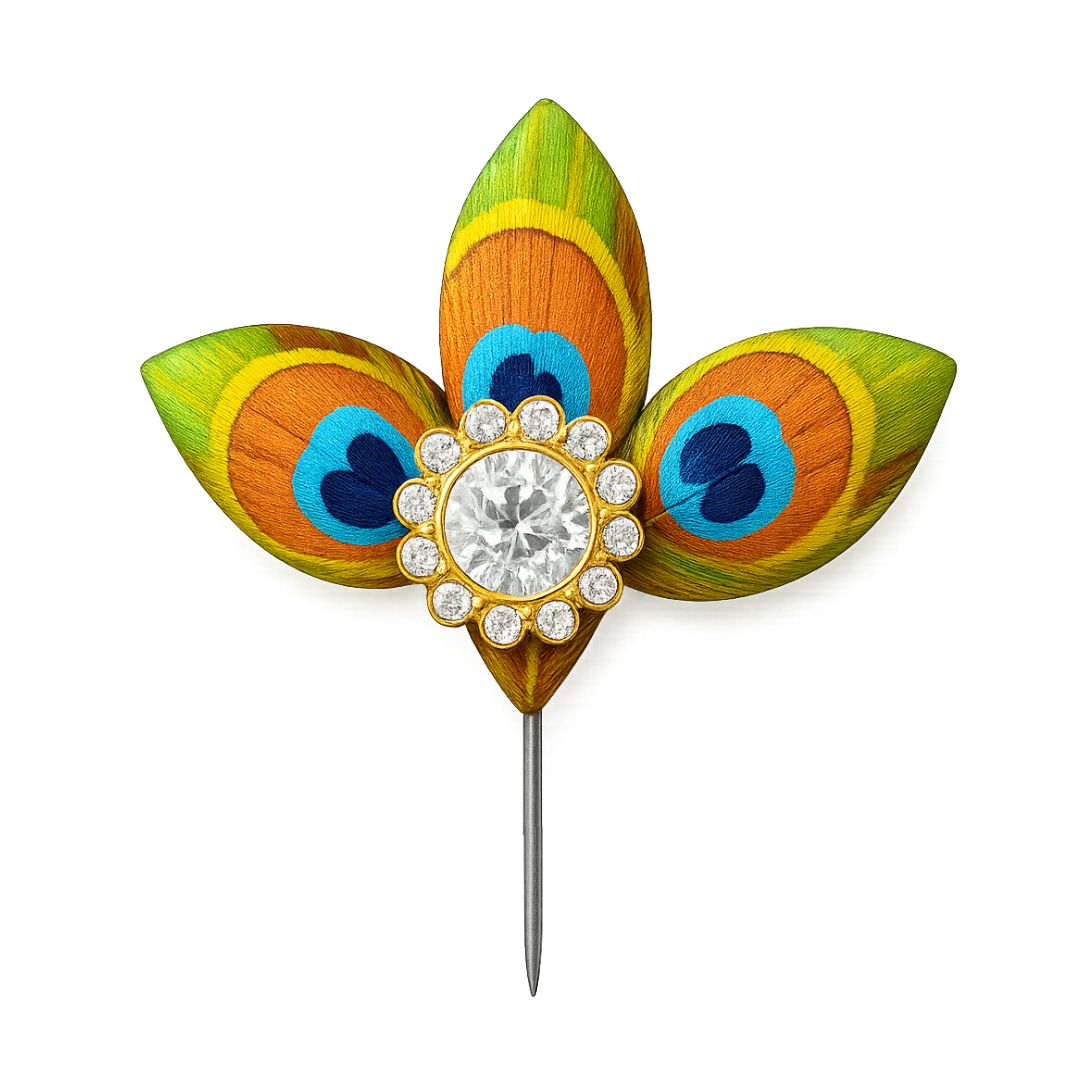 Mor Pankh Mukut Pin